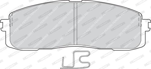 Ferodo FDB477 - Brake Pad Set, disc brake www.autospares.lv