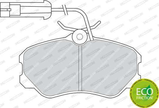 Ferodo FDB595 - Brake Pad Set, disc brake www.autospares.lv