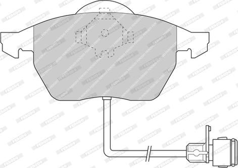 Ferodo FDB590-D - Bremžu uzliku kompl., Disku bremzes www.autospares.lv