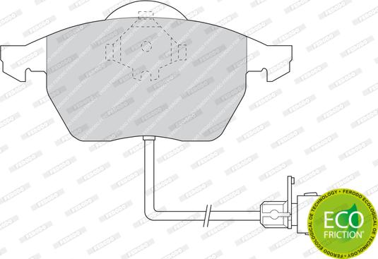 Ferodo FDB590 - Bremžu uzliku kompl., Disku bremzes www.autospares.lv