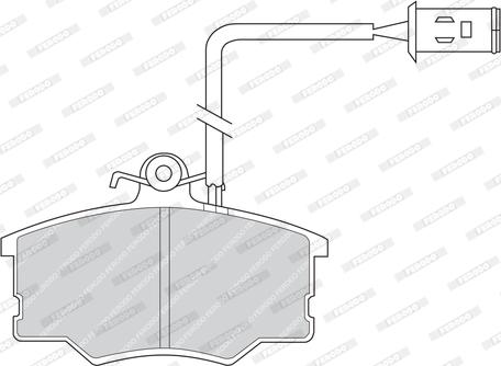 Ferodo FDB593 - Bremžu uzliku kompl., Disku bremzes www.autospares.lv