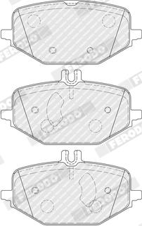 Ferodo FDB5449 - Bremžu uzliku kompl., Disku bremzes www.autospares.lv