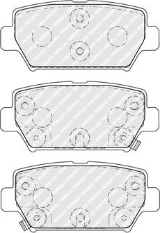 Ferodo FDB5406 - Bremžu uzliku kompl., Disku bremzes www.autospares.lv