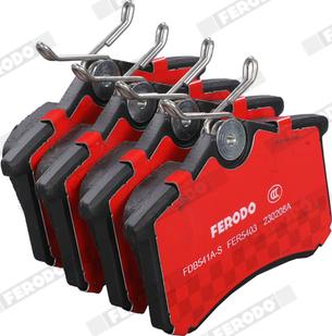 Ferodo FDB541A-S - Bremžu uzliku kompl., Disku bremzes www.autospares.lv