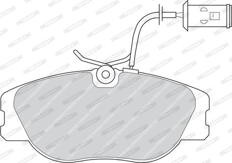 Ferodo FDB542 - Brake Pad Set, disc brake www.autospares.lv