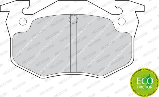 Ferodo FDB558 - Brake Pad Set, disc brake www.autospares.lv