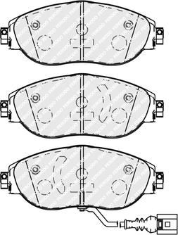 Ferodo FDB5096 - Brake Pad Set, disc brake www.autospares.lv