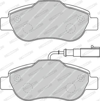 Ferodo FDB5097 - Тормозные колодки, дисковые, комплект www.autospares.lv