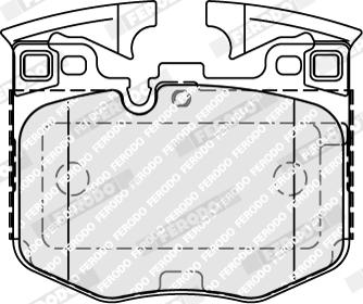 Ferodo FDB5055 - Bremžu uzliku kompl., Disku bremzes www.autospares.lv