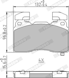 Ferodo FDB5058 - Bremžu uzliku kompl., Disku bremzes www.autospares.lv