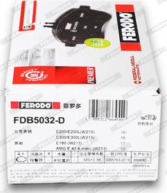 Ferodo FDB5032-D - Bremžu uzliku kompl., Disku bremzes www.autospares.lv