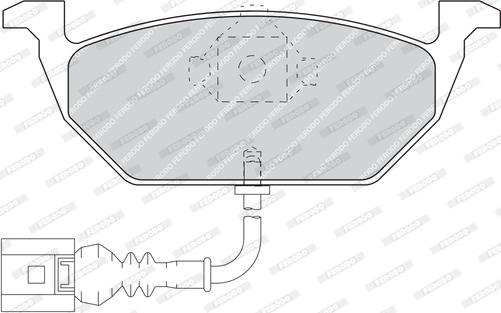 Ferodo FDB5027 - Тормозные колодки, дисковые, комплект www.autospares.lv