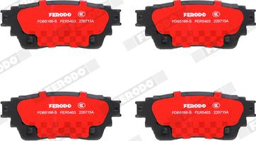 Ferodo FDB5166-S - Bremžu uzliku kompl., Disku bremzes www.autospares.lv