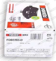 Ferodo FDB5163-D - Bremžu uzliku kompl., Disku bremzes www.autospares.lv