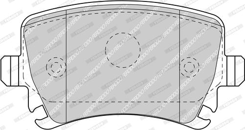 Ferodo FDB5107 - Тормозные колодки, дисковые, комплект www.autospares.lv