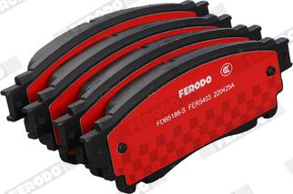 Ferodo FDB5188-S - Bremžu uzliku kompl., Disku bremzes www.autospares.lv