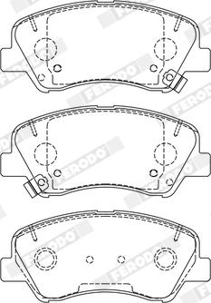 Ferodo FDB5135 - Bremžu uzliku kompl., Disku bremzes www.autospares.lv