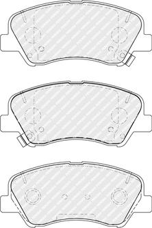 Ferodo FDB5135 - Bremžu uzliku kompl., Disku bremzes www.autospares.lv