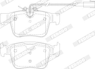 Ferodo FDB5128 - Bremžu uzliku kompl., Disku bremzes www.autospares.lv