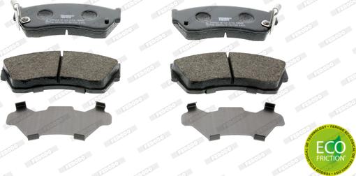 Ferodo FDB588 - Brake Pad Set, disc brake www.autospares.lv