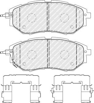 Ferodo FDB5393 - Brake Pad Set, disc brake www.autospares.lv