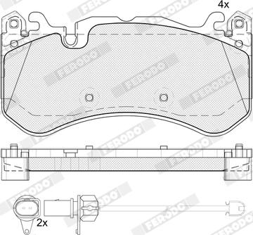 Ferodo FDB5361 - Bremžu uzliku kompl., Disku bremzes www.autospares.lv