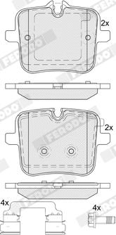 Ferodo FDB5362 - Bremžu uzliku kompl., Disku bremzes autospares.lv