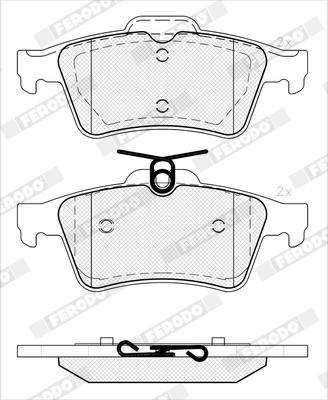 Ferodo FDB5388 - Bremžu uzliku kompl., Disku bremzes www.autospares.lv