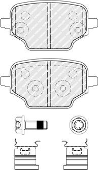 Ferodo FDB5378 - Bremžu uzliku kompl., Disku bremzes www.autospares.lv