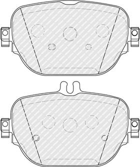 Ferodo FDB5287 - Bremžu uzliku kompl., Disku bremzes www.autospares.lv