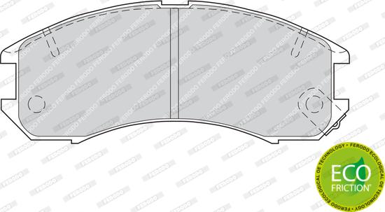 Ferodo FDB576 - Bremžu uzliku kompl., Disku bremzes www.autospares.lv