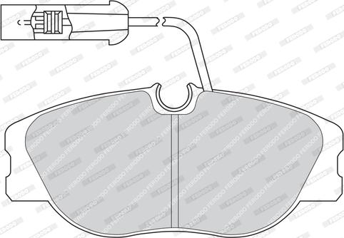 Ferodo FDB650 - Brake Pad Set, disc brake www.autospares.lv