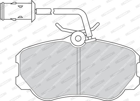 Ferodo FDB651 - Bremžu uzliku kompl., Disku bremzes autospares.lv