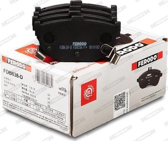 Ferodo FDB638-D - Brake Pad Set, disc brake www.autospares.lv