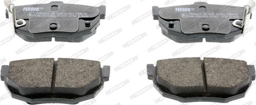 Ferodo FDB638 - Brake Pad Set, disc brake www.autospares.lv