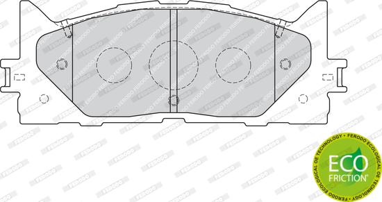 Ferodo FDB1991 - Bremžu uzliku kompl., Disku bremzes www.autospares.lv