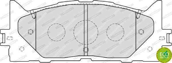 Ferodo FDB1991 - Bremžu uzliku kompl., Disku bremzes www.autospares.lv