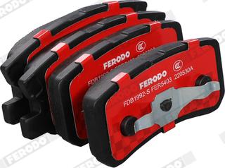 Ferodo FDB1992-S - Тормозные колодки, дисковые, комплект www.autospares.lv