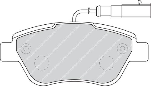 Ferodo FDB1946G - Bremžu uzliku kompl., Disku bremzes www.autospares.lv