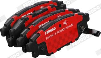 Ferodo FDB1947-S - Brake Pad Set, disc brake www.autospares.lv