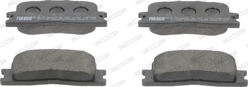 Ferodo FDB1909 - Тормозные колодки, дисковые, комплект www.autospares.lv