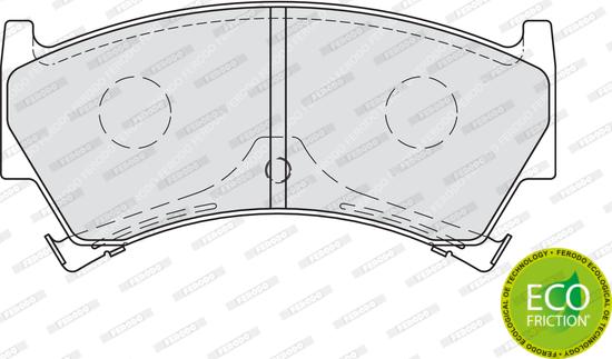 Ferodo FDB1981 - Brake Pad Set, disc brake www.autospares.lv