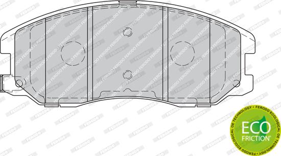 Ferodo FDB1934 - Тормозные колодки, дисковые, комплект www.autospares.lv