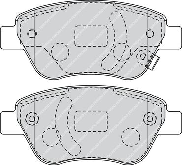 Ferodo FDB1920G - Тормозные колодки, дисковые, комплект www.autospares.lv