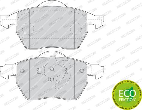 Ferodo FDB1495 - Bremžu uzliku kompl., Disku bremzes www.autospares.lv