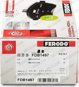 Ferodo FDB1497 - Bremžu uzliku kompl., Disku bremzes autospares.lv