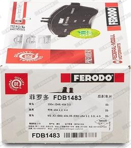 Ferodo FDB1483 - Bremžu uzliku kompl., Disku bremzes www.autospares.lv