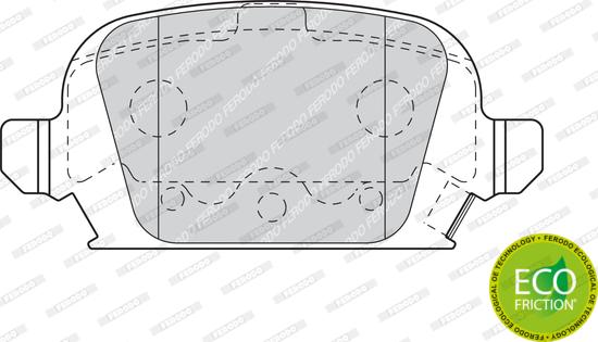 Ferodo FDB1472 - Brake Pad Set, disc brake www.autospares.lv