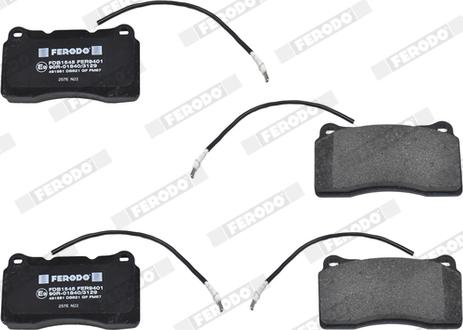 Ferodo FDB1545 - Brake Pad Set, disc brake www.autospares.lv