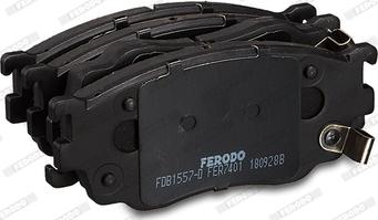 Ferodo FDB1557-D - Bremžu uzliku kompl., Disku bremzes www.autospares.lv